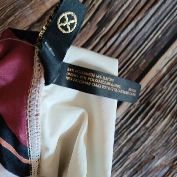 VIX PAULA HERMANNY SWIMWEAR BOTTOMS VINTAGE GRAPHIC PRINT SIZE L NEW W TAGS - Picture 6 of 8